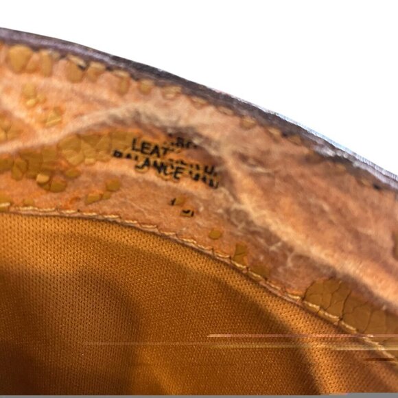 Nine West Vasorbie Leather Boots 3 Strap Flat Heel Sz 7 Dark Brown #335F - Picture 9 of 9